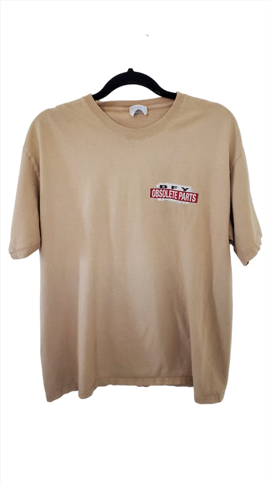 Hanes BFY Absolute Parts 1983 Light Brown Pullover T-Shirt Large