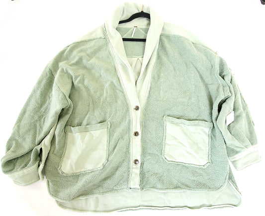 Free People Women Jordan Jacket - Green Military Wash XL NWT